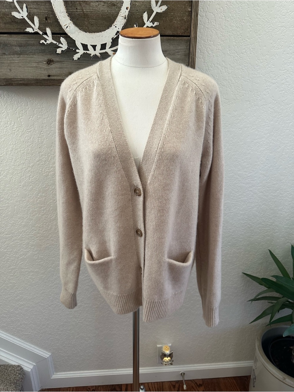 Jenni Kayne Stanford 100% Cashmere Cardigan size Large